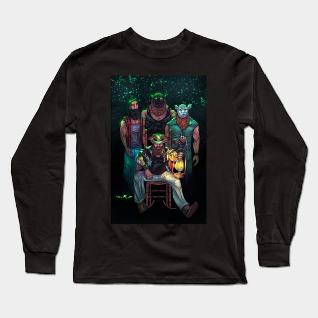 The Fiend Family Long Sleeve T-Shirt by Triple R Art